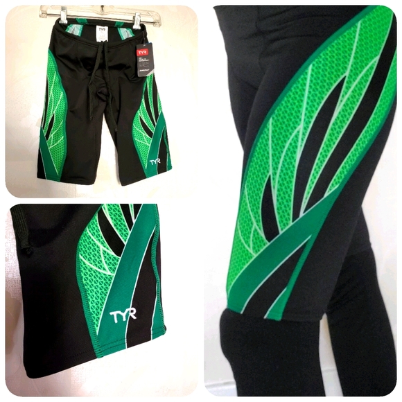 TYR Other - NWT TYR Swim performance wear black green